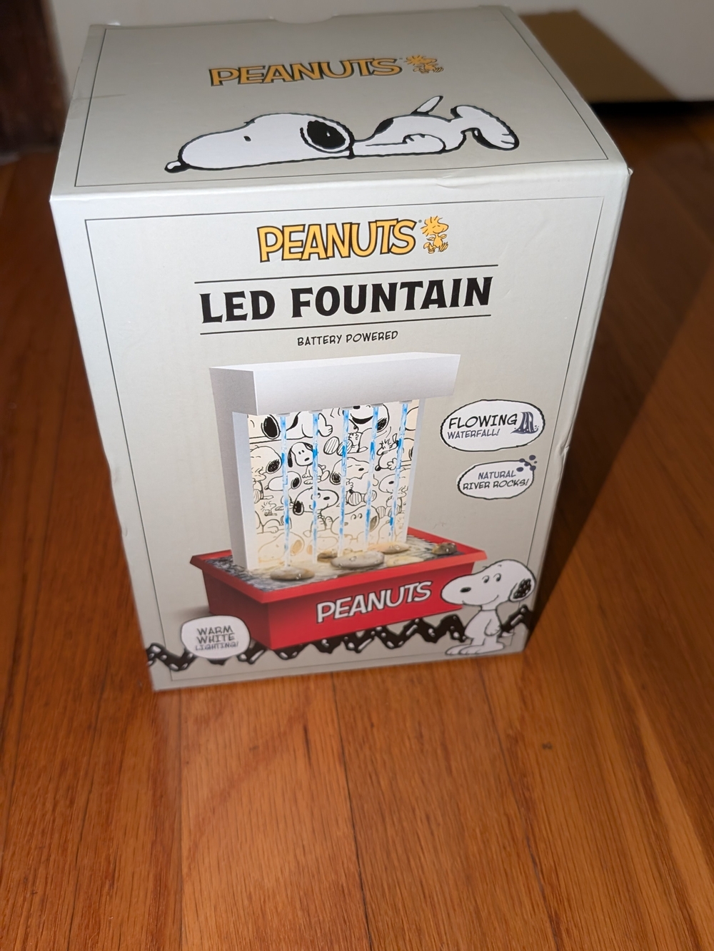 Peanuts Themed Tabletop Water Fountain - Red Base - Picture 2 of 4